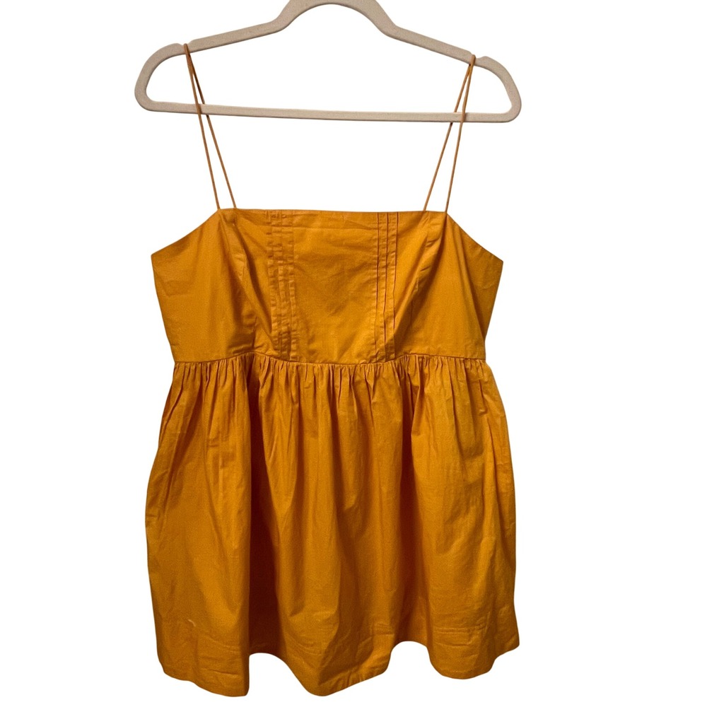 Maeve NWT Anthropologie Cotton . Spaghetti Strap Sundress. Mango. Large
